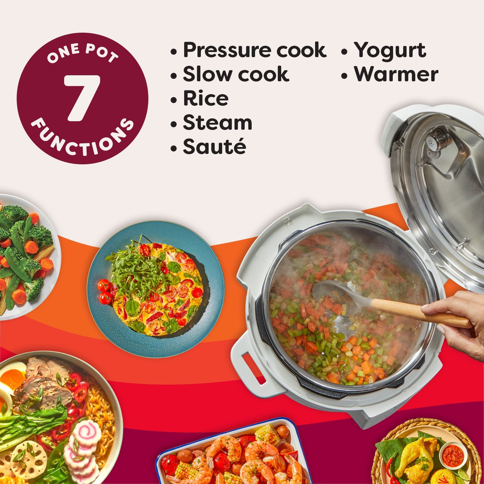 instant pot® 6qt rio™ multi cooker, sea salt instant pot® 6qt rio™ multi cooker, sea salt