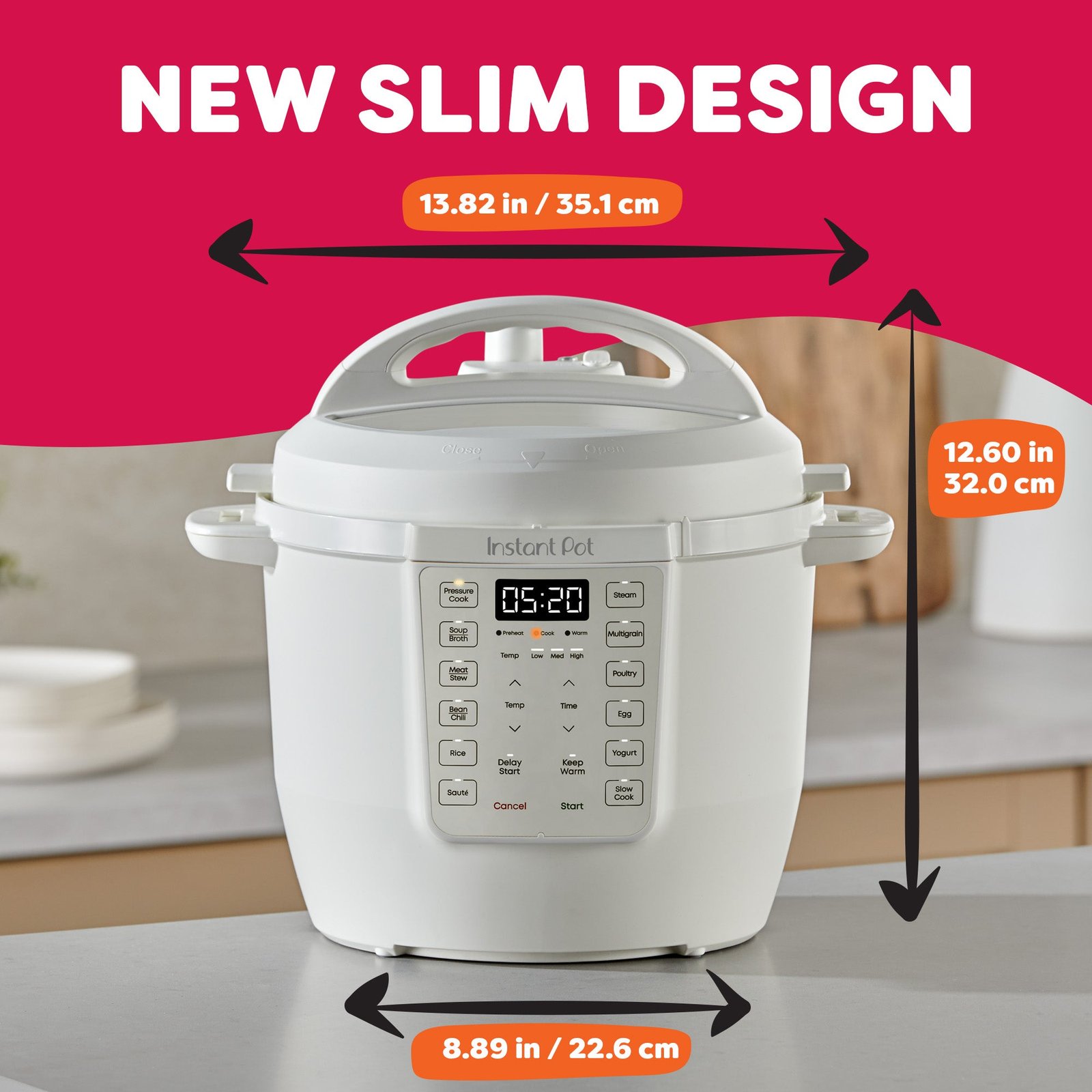 instant pot® 6qt rio™ multi cooker, sea salt instant pot® 6qt rio™ multi cooker, sea salt