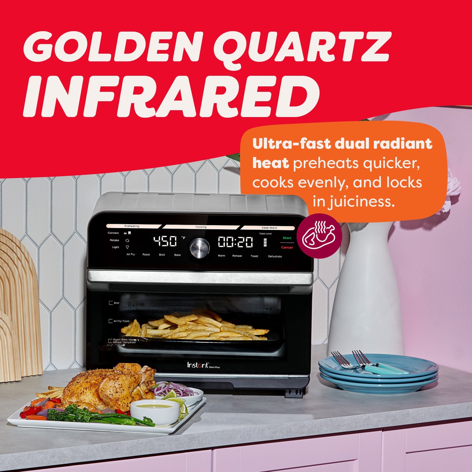 instant pot® omni® plus 18l 10 in 1 air fryer toaster oven instant pot® omni® plus 18l 10 in 1 air fryer toaster oven